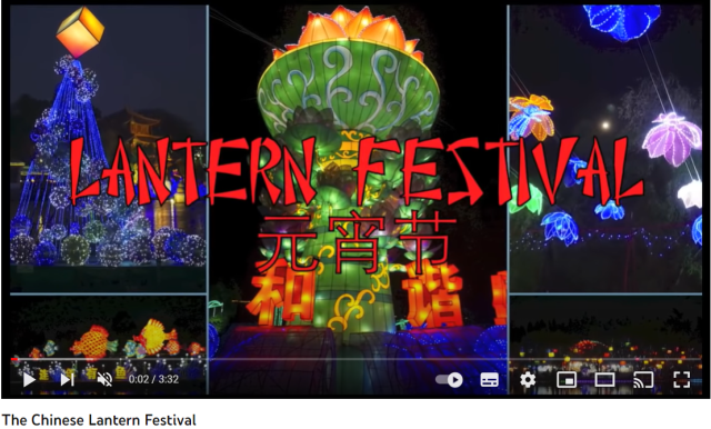 Lantern Festival año nuevo lunar en inglés